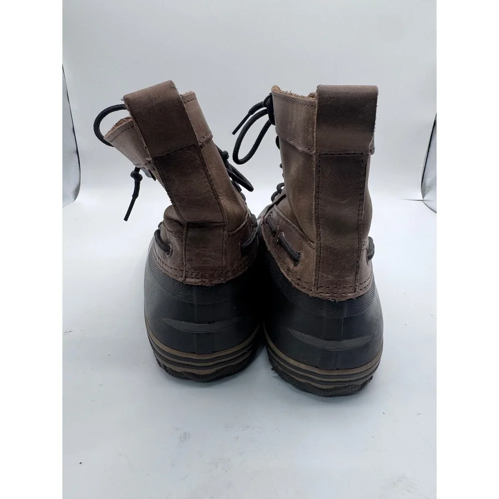 Sperry 11 Brown Duck Boots Men's Leather Rubber‎ STS21638